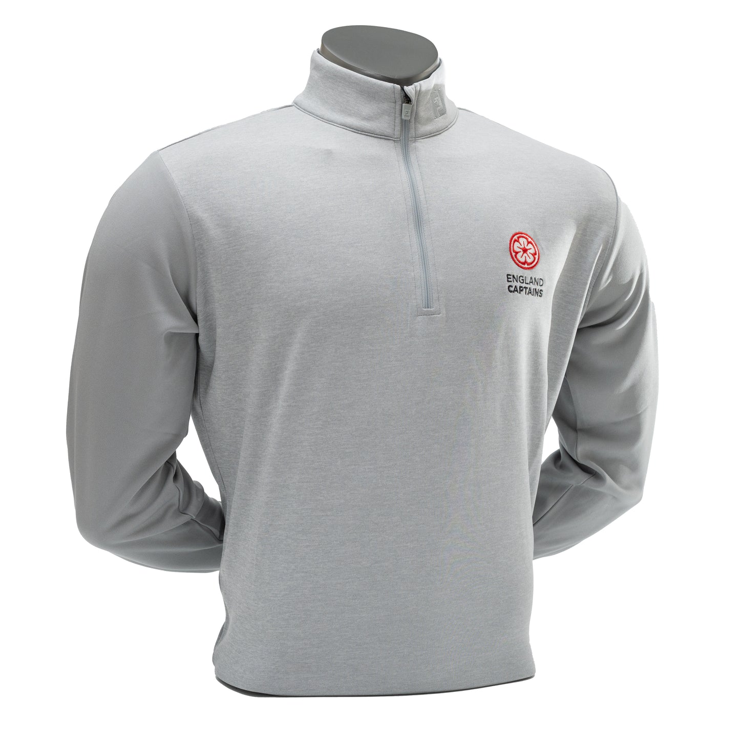 England Captains FJ 1/4 Zip Tonal Pullover Chill-Out. Grey