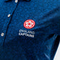England Captains Womens Painted Floral Polo - Navy