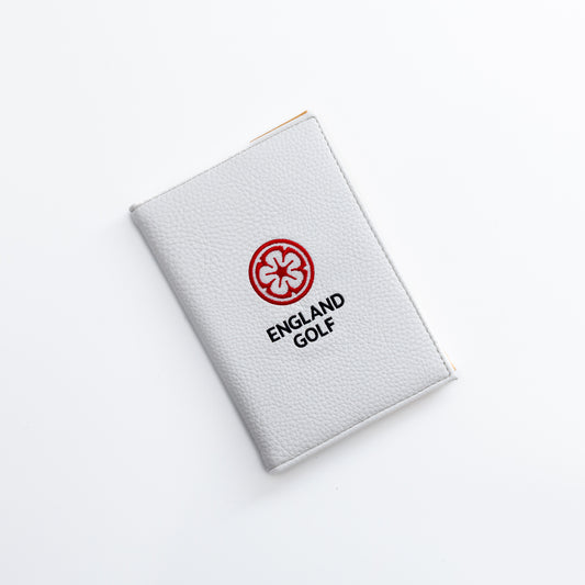 England Golf Scorecard Holder. White