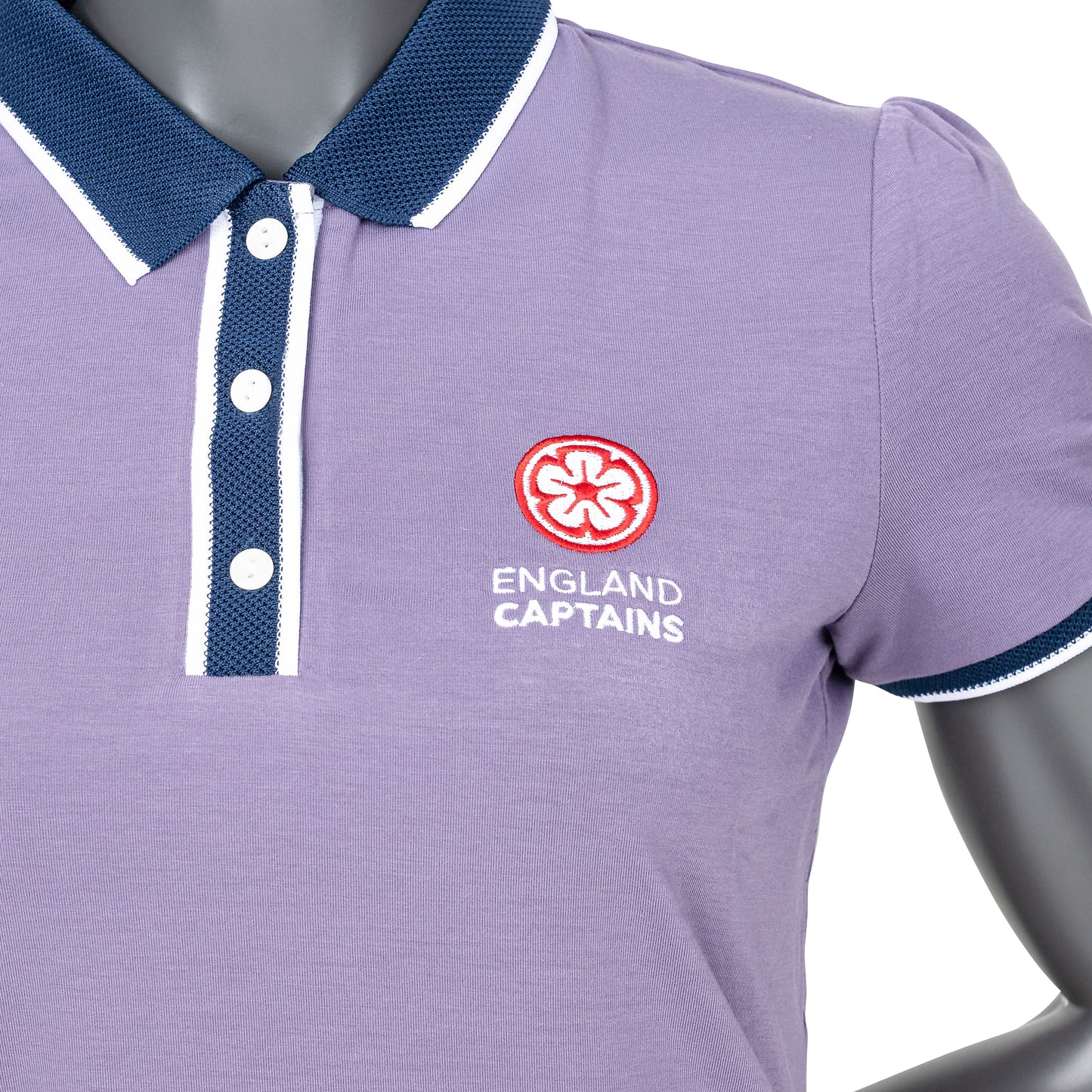 England Captains FJ Women's Cap Sleeve Polo, Violet