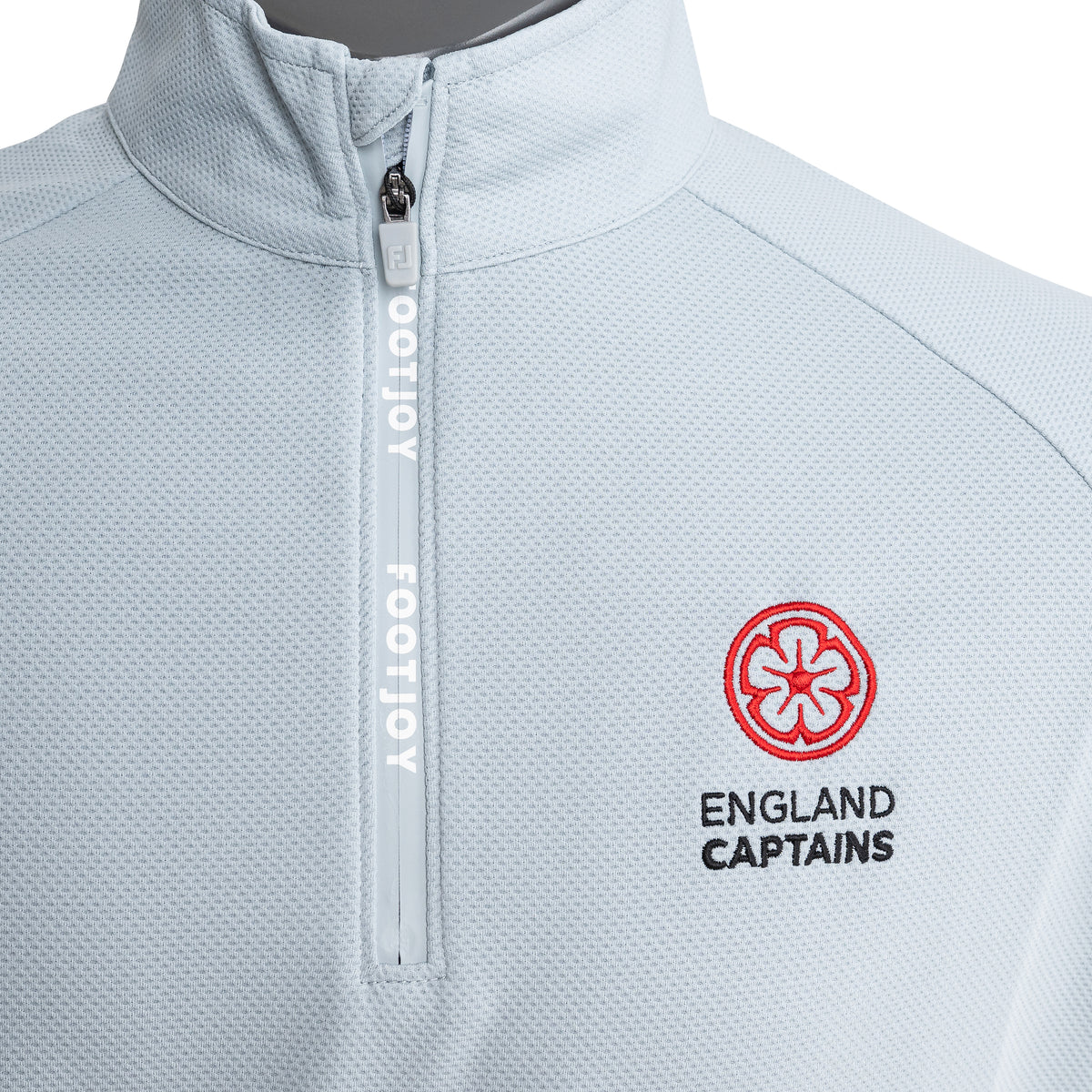 England Captains FJ 1/4 Zip Wordmark Chill-Out, Grey