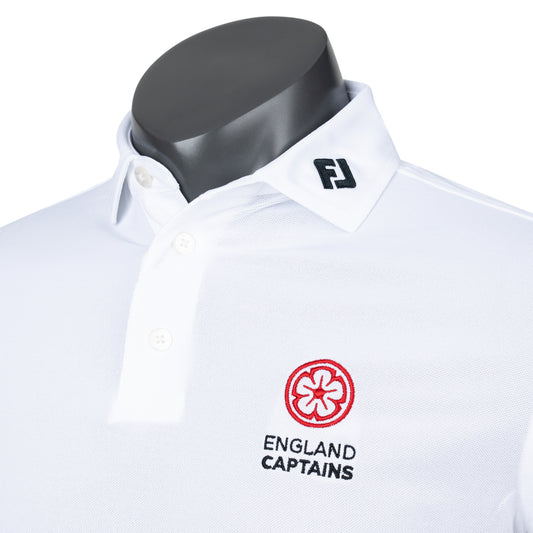 England Captains FJ Performance Polo, White