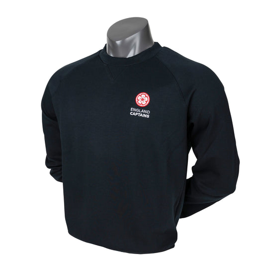 England Captains FJ Crew Neck Sweatshirt, Black