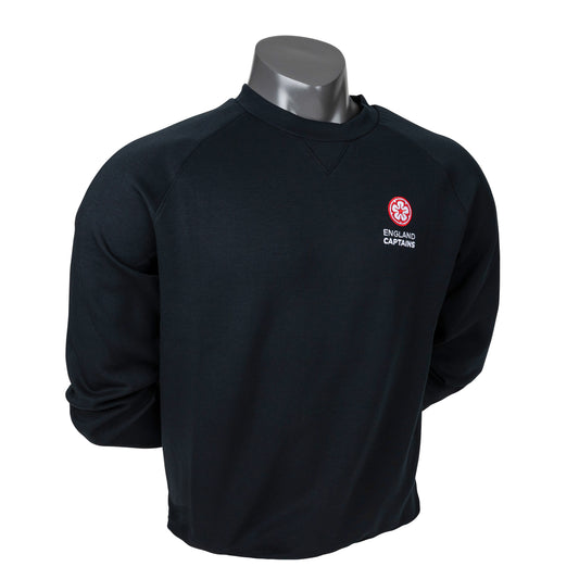 England Captains FJ Crew Neck Sweatshirt, Black