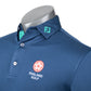 England Golf FJ Sleeve Stripe Pique Polo, Navy