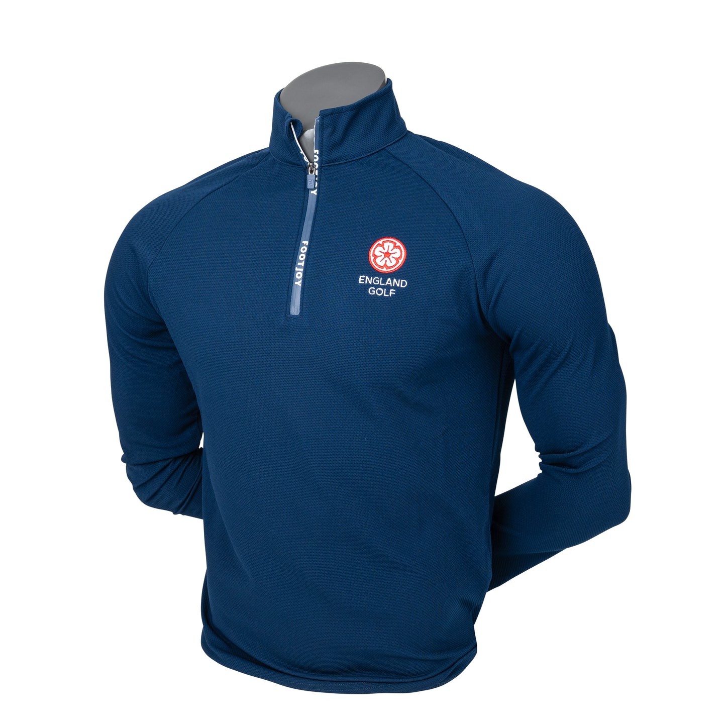 England Golf FJ 1/4 Zip Wordmark Chill-Out, Navy
