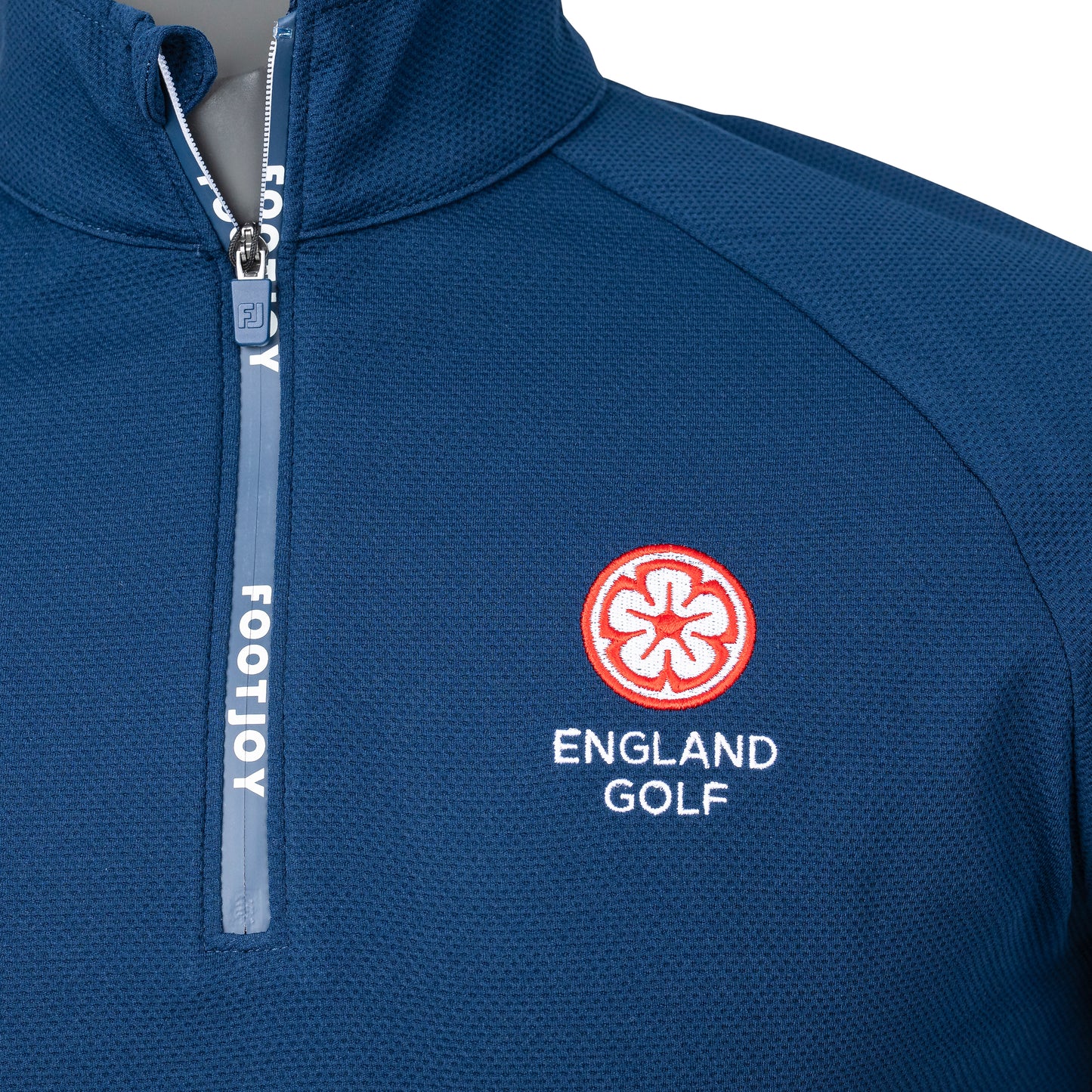 England Golf FJ 1/4 Zip Wordmark Chill-Out, Navy