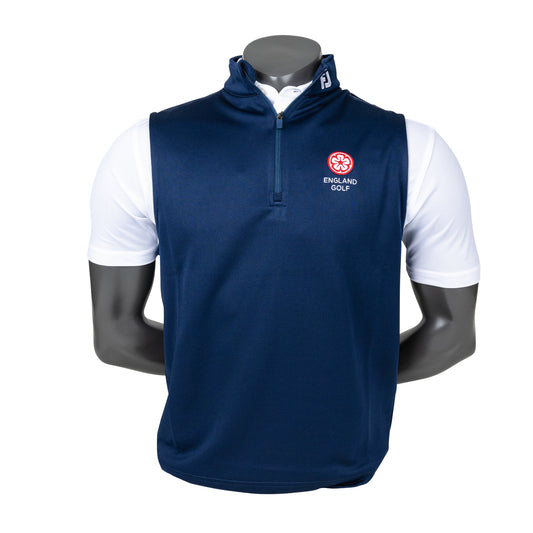 England Golf FJ Half-Zip Performance Vest, Navy