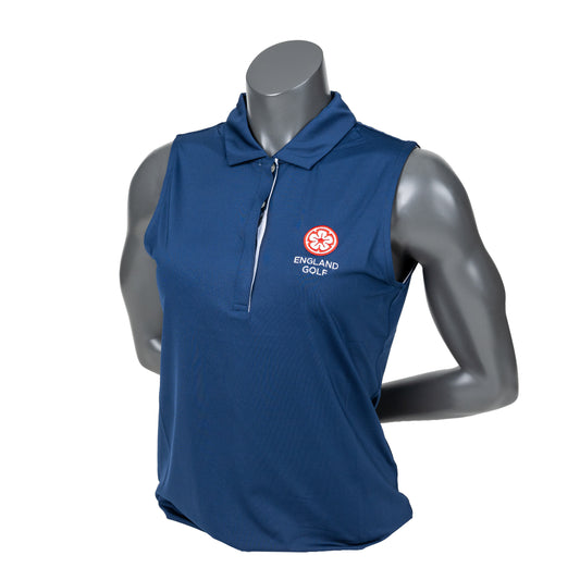 England Golf FJ Women's Sleeveless Lisle, Navy