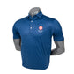 England Golf FJ Painted Floral Lisle Polo, Navy