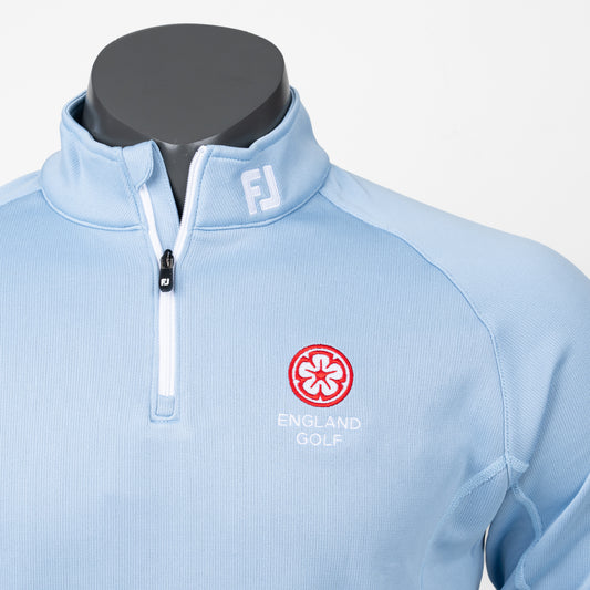 England Golf FJ 1/4 Zip Performance Chill-Out, Chambray