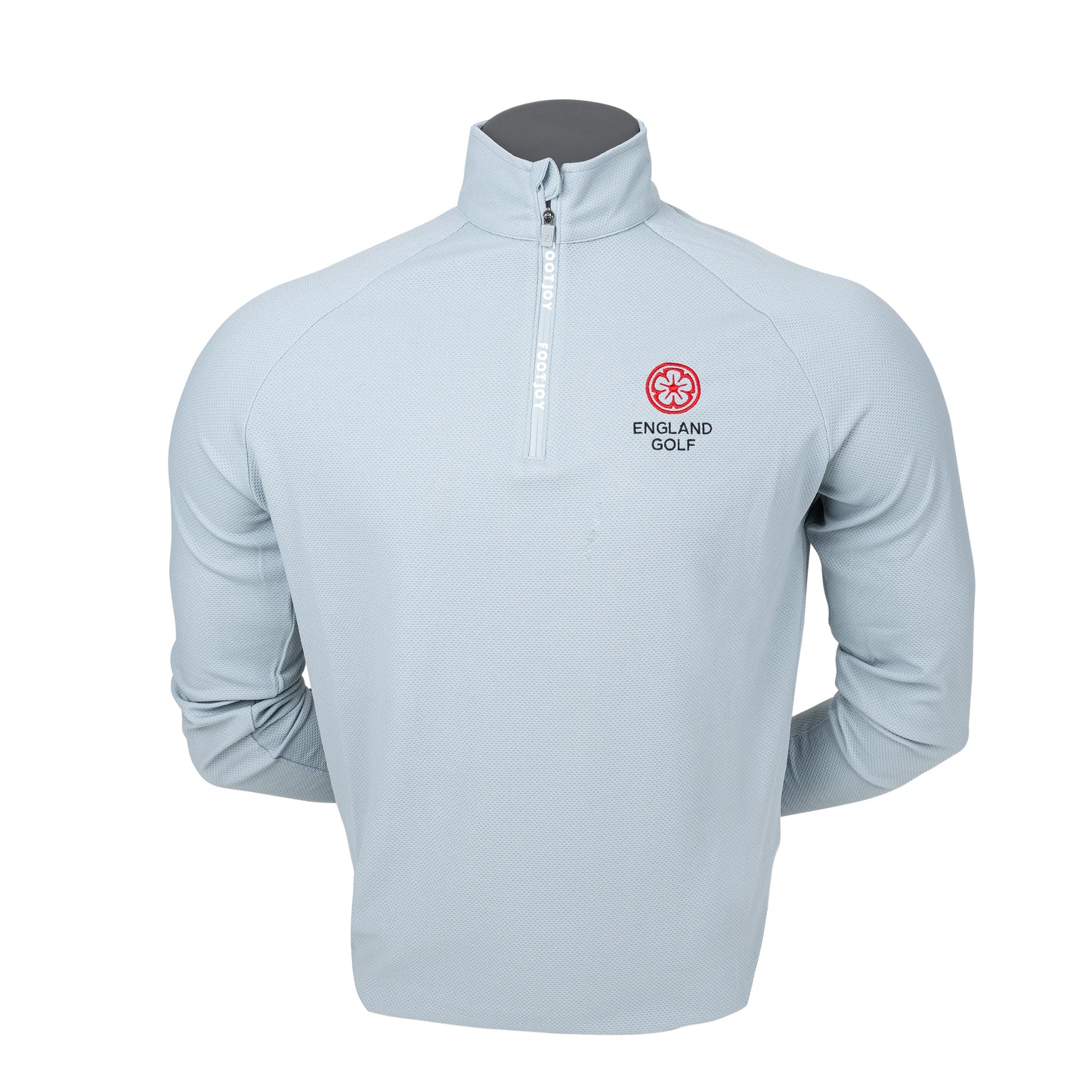 England Golf FJ 1/4 Zip Wordmark Chill-Out, Grey