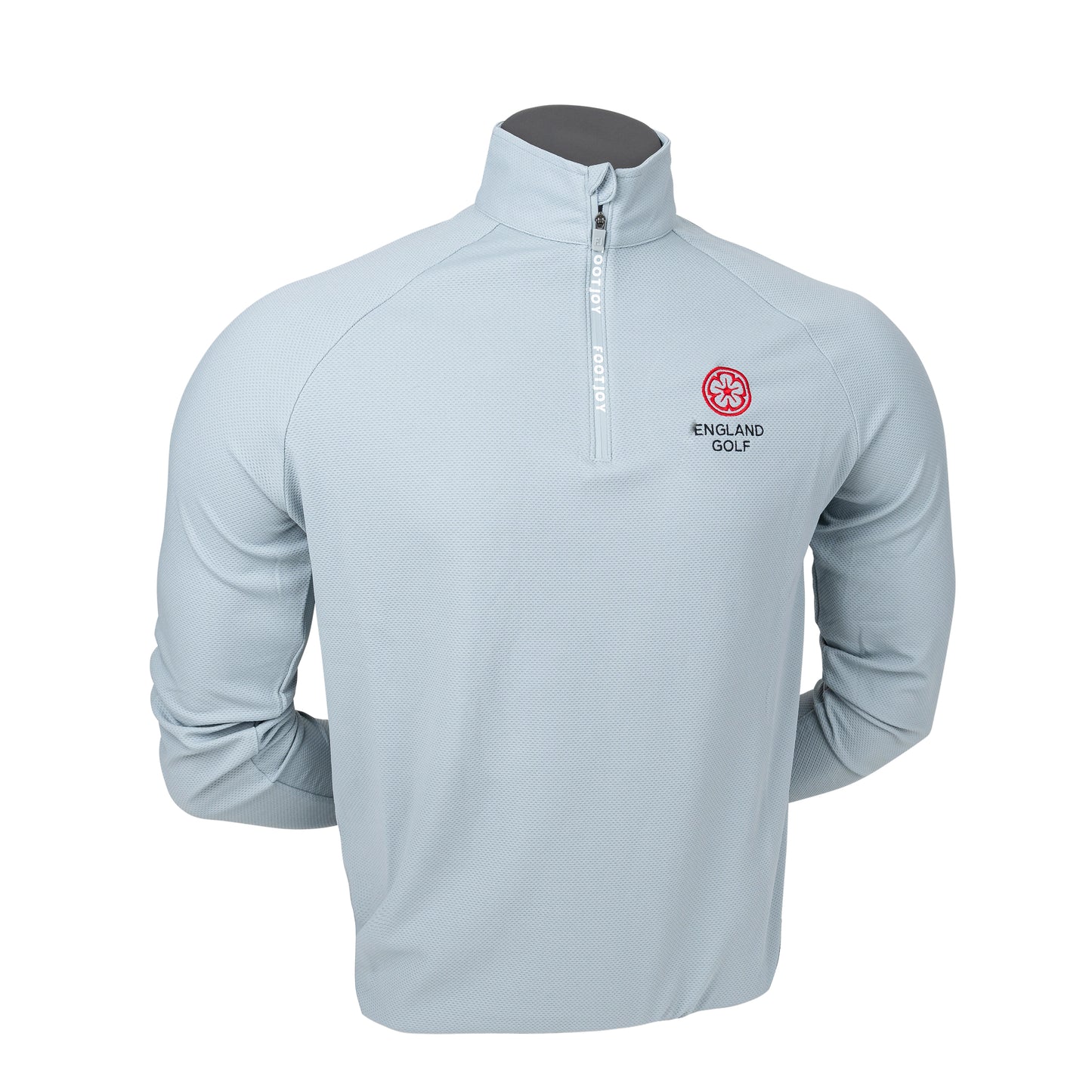 England Golf FJ 1/4 Zip Wordmark Chill-Out, Grey
