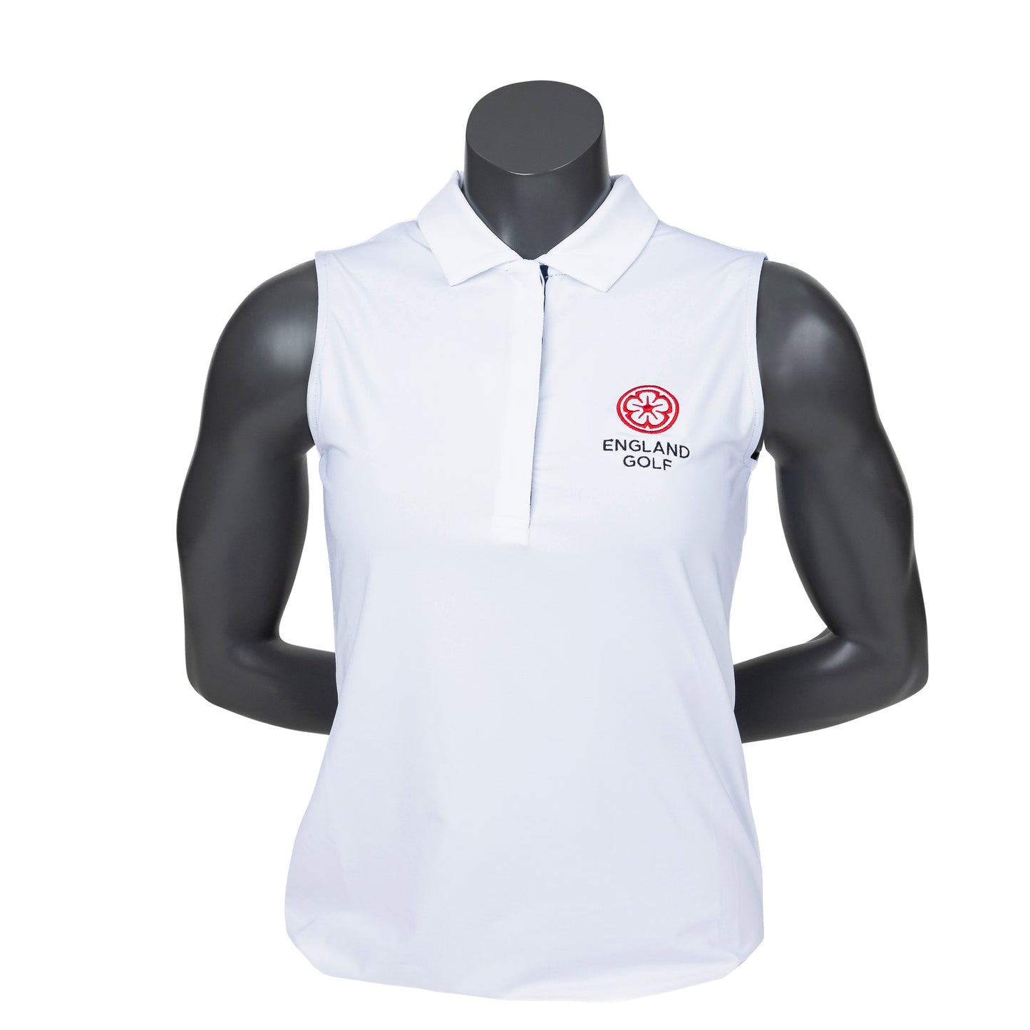 England Captains FJ Women's Sleeveless Lisle, White