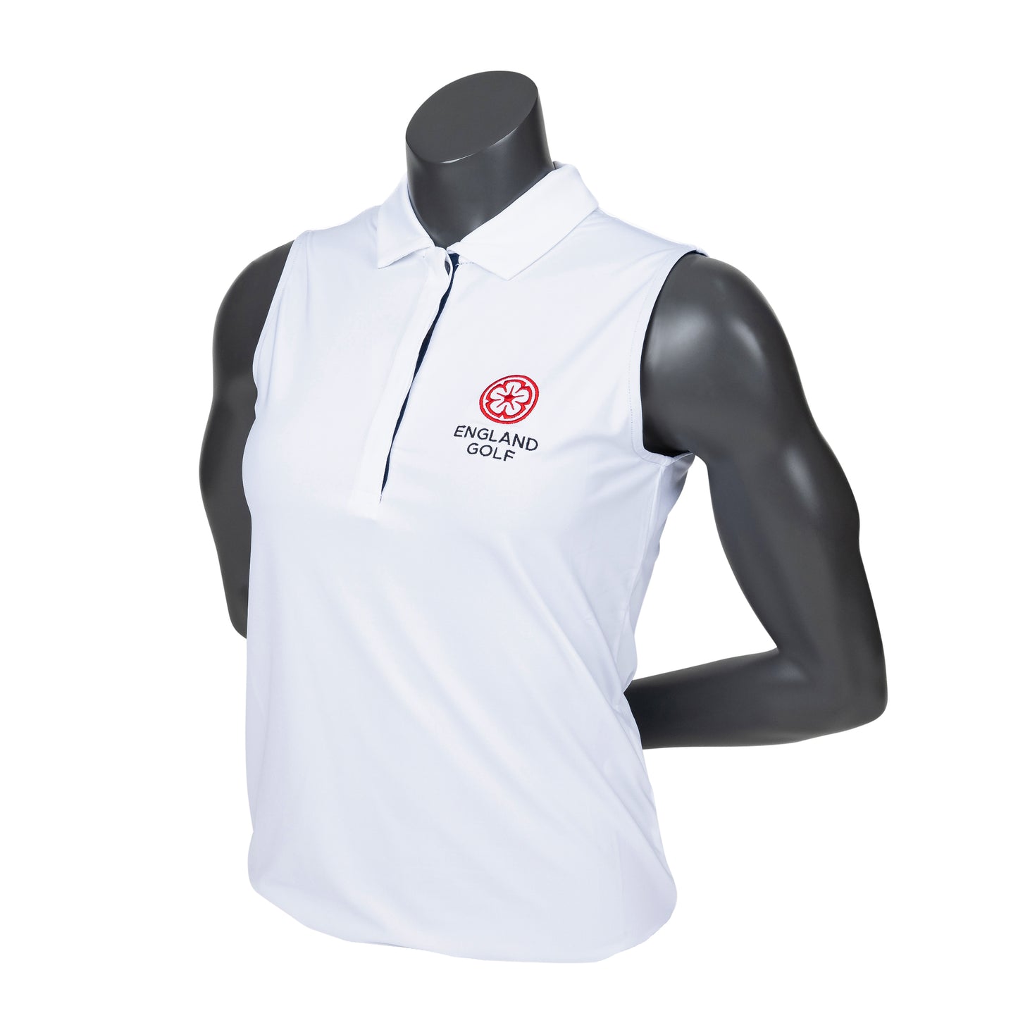 England Captains FJ Women's Sleeveless Lisle, White