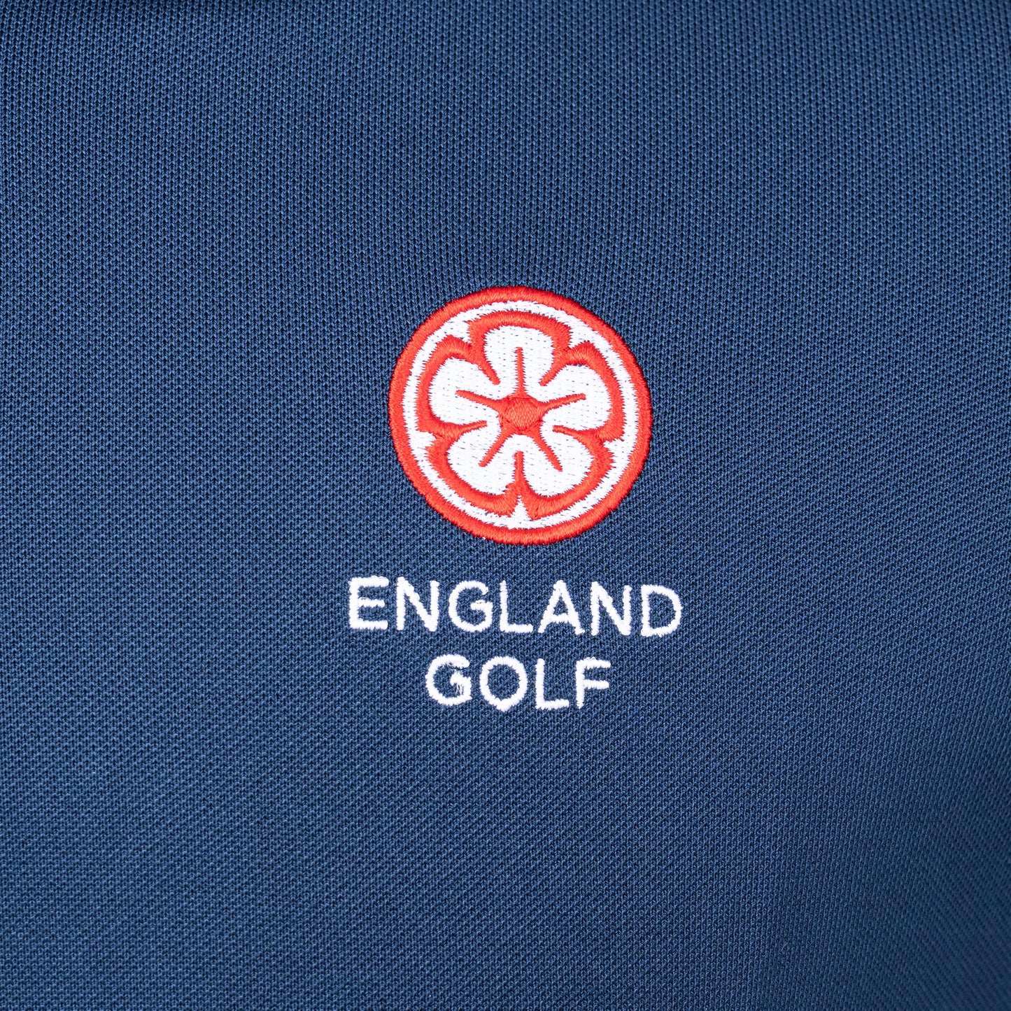 England Golf FJ Sleeve Stripe Pique Polo, Navy