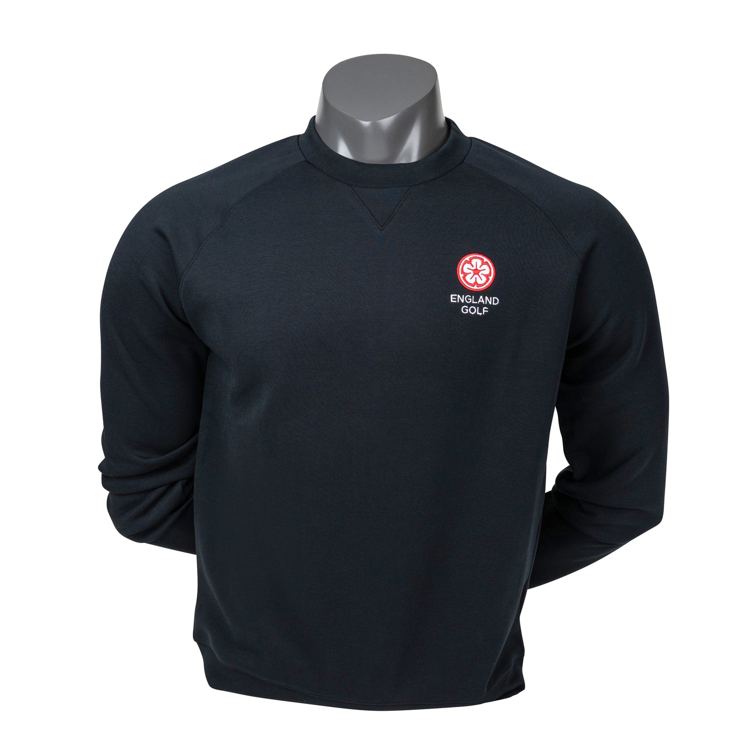 England Golf FJ Crew Neck Sweatshirt, Black