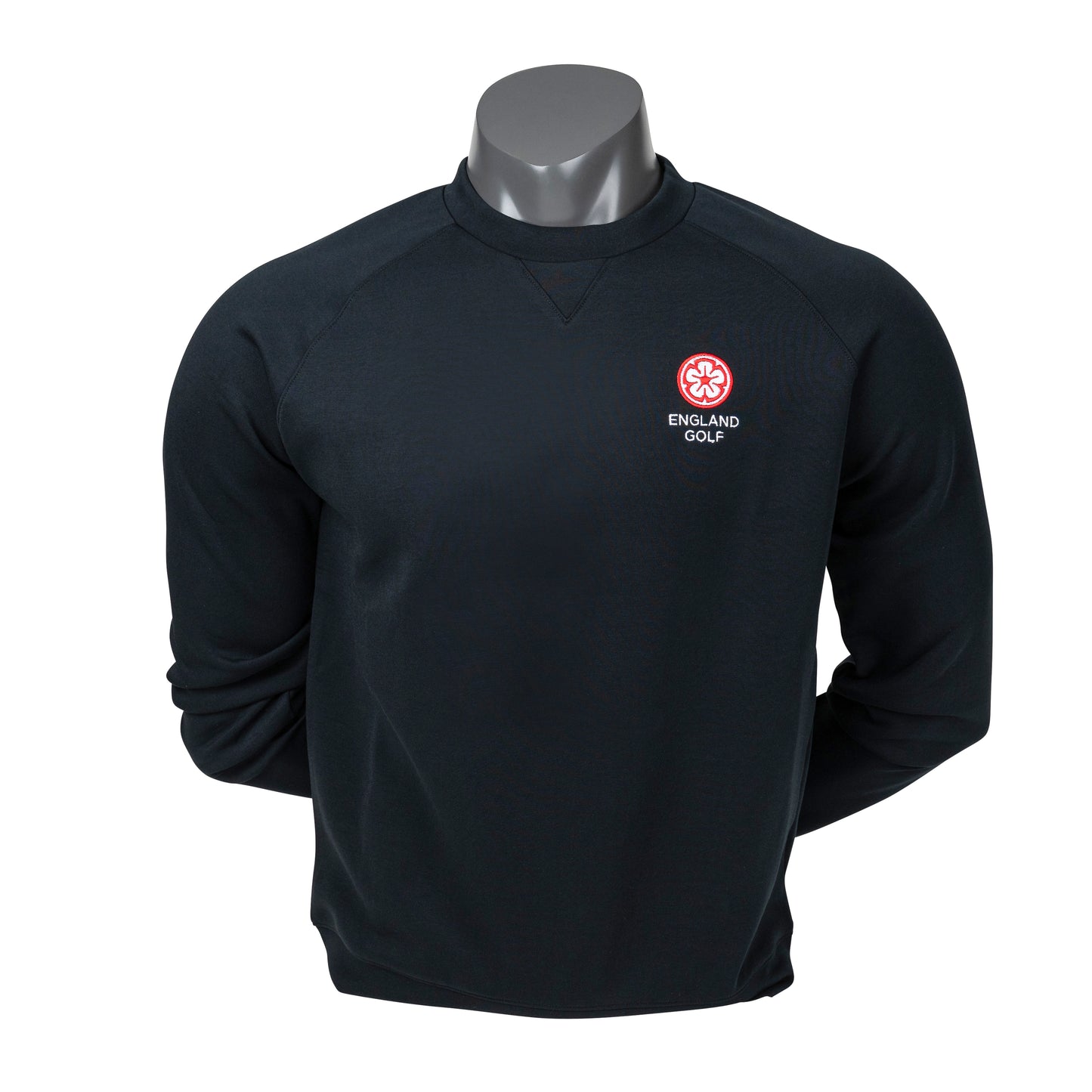 England Golf FJ Crew Neck Sweatshirt, Black