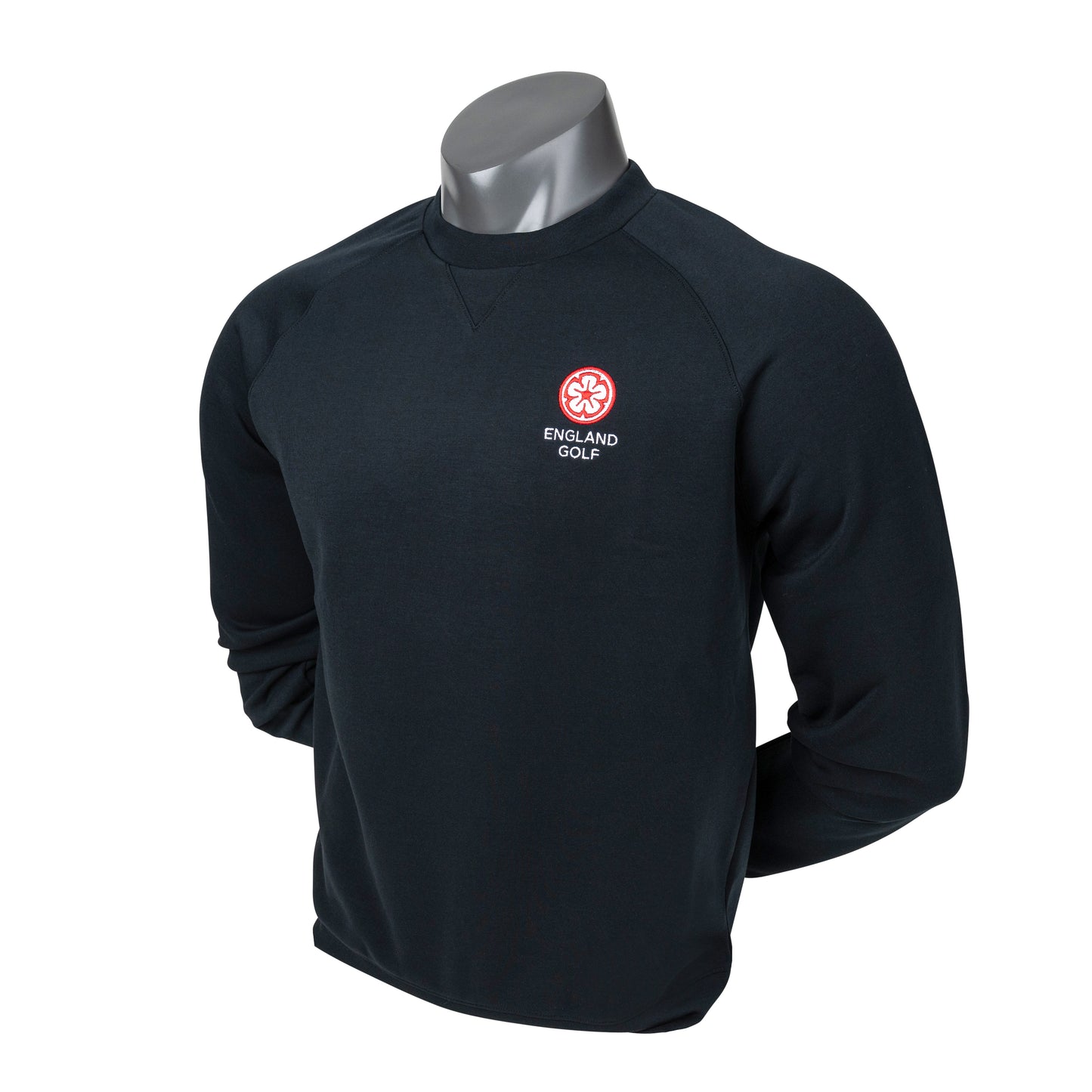 England Golf FJ Crew Neck Sweatshirt, Black