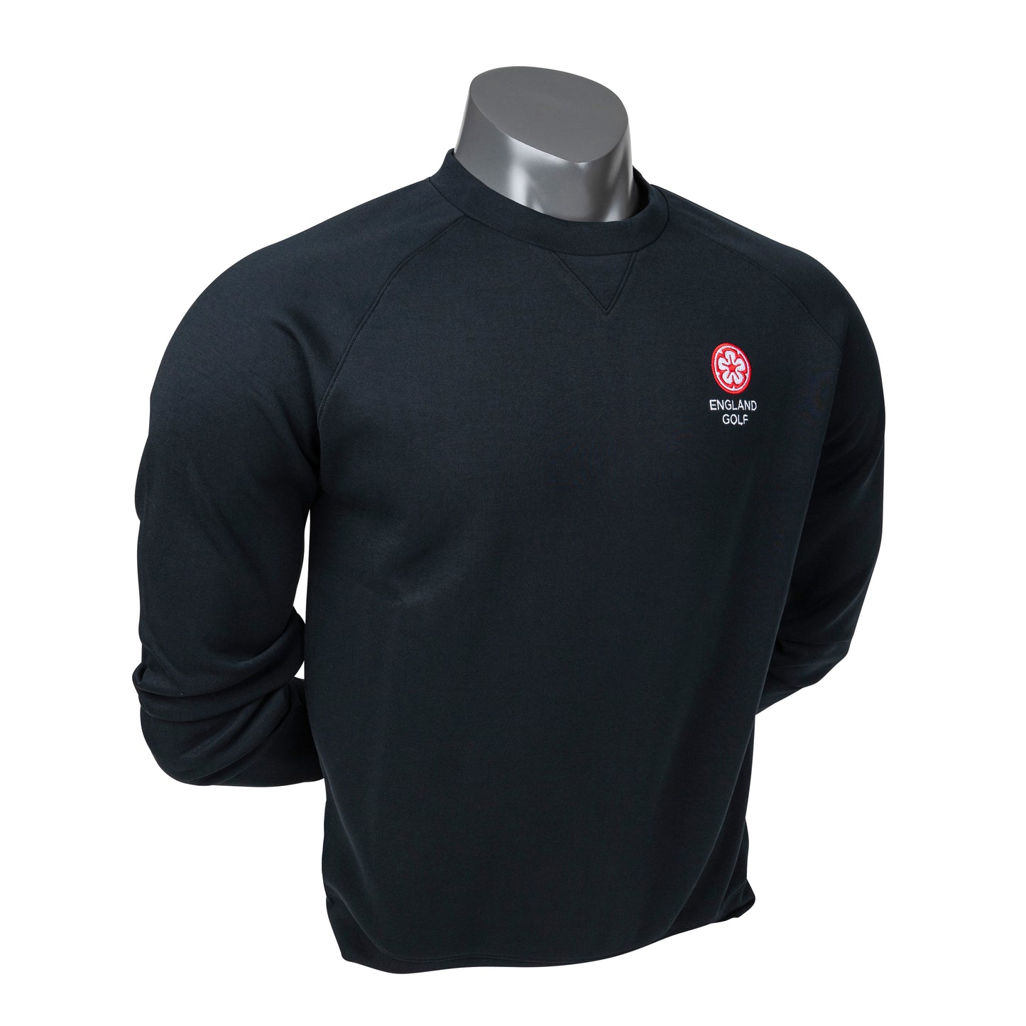England Golf FJ Crew Neck Sweatshirt, Black